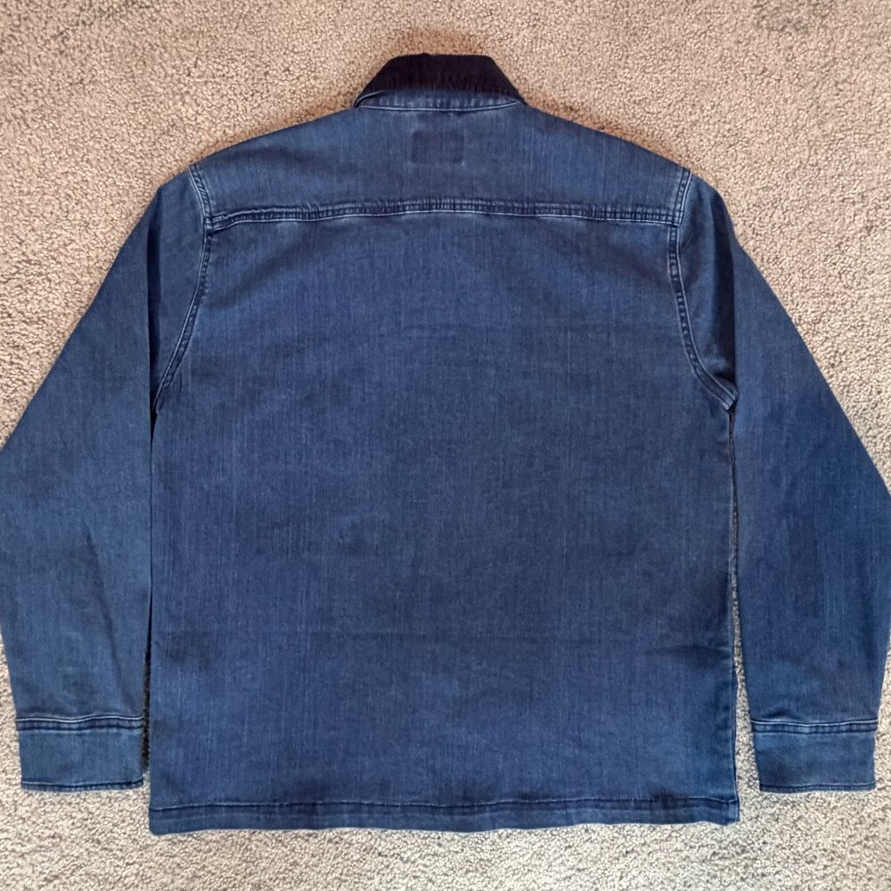 Folk Nelson Denim Chore Jacket in Indigo Blue Men's Size Large - New With Tags - Picture 14 of 16